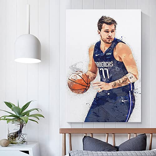 FANCHUANG Luka Doncic Basketball Posters Motivational Poster for Boys Bedroom Wall Canvas Inspirational Wall Art Unframe-style 12x18inch(30x45cm)