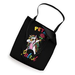 Dabbing Unicorn Wedding Petal Patrol Tote Bag