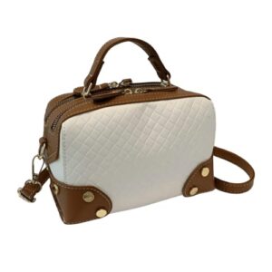 trendy bag 2022, crossbody satchel bag for women, medium size sling purse, handbag, shoulder bag, messenger bowler bag (grey gray