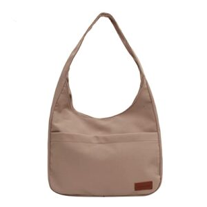 sanxiner large capacity tote shoulder bag,lightweight hobo handbag,work tote bag for women (1-khaki)