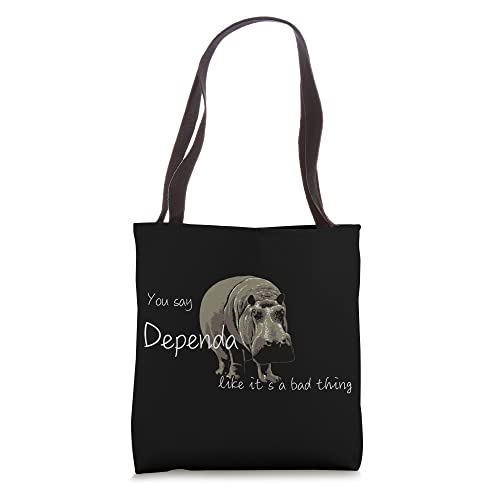 Hippo Pride Dependapotamus Love Yourself Dependa Tote Bag