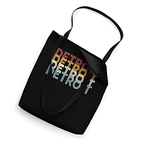 US American City 70's Retro USA - Vintage Detroit Tote Bag