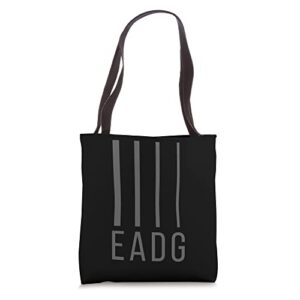 eadg 4 string bass guitar – bassist tote bag