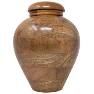 malaika memorials medium wood urns for human ashes adult female/male – real wooden urns for ashes adult male/female – cremation urns for adult ashes up to 180 lbs