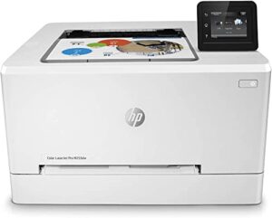 hp color laserjet pro m255dw wireless laser printer-remote mobile print, auto duplex printing，22 ppm, 250-sheet，compatible with alexa, white- wulic printer cable.