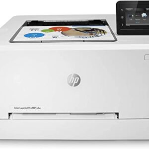 HP Color Laserjet Pro M255dw Wireless Laser Printer-Remote Mobile Print, Auto Duplex Printing，22 ppm, 250-Sheet，Compatible with Alexa, White- WULIC Printer Cable.