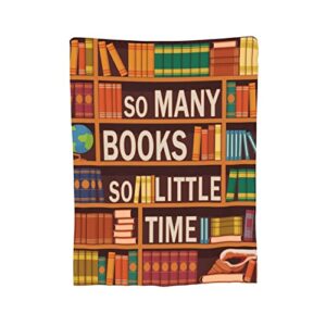 buugviil book lovers gifts blanket reading gift for bookish bookworms book lovers club librarian throw blankets throws 50*60 in