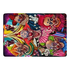 Killer Klowns from Outer Space Cartoon Funny Carpet Large Area Rugs Non-Slip Floor Mat Doormats Home Decor for Living Room Bedroom 40x60 in