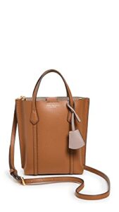 tory burch women’s perry mini tote, light umber, brown, one size