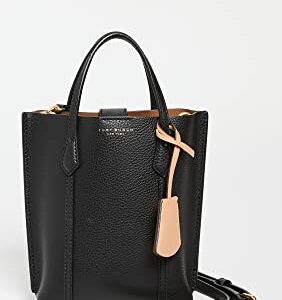 Tory Burch Women's Perry Mini Tote, Black, One Size