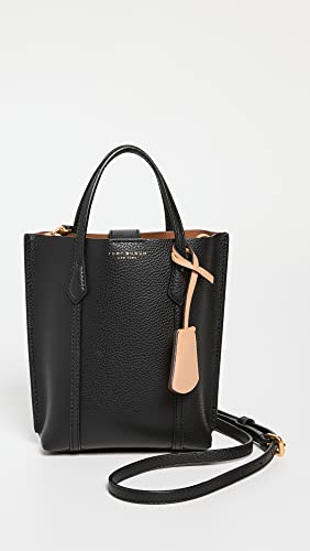 Tory Burch Women's Perry Mini Tote, Black, One Size