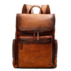 smlzv women’s backpack purse, retro shoulder bag satchel handbags, travel bags daypacks bookbag for work, travel, school (color : brown)