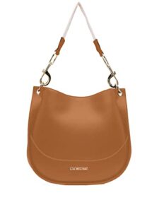love moschino women’s tan bucket crossbody handbag