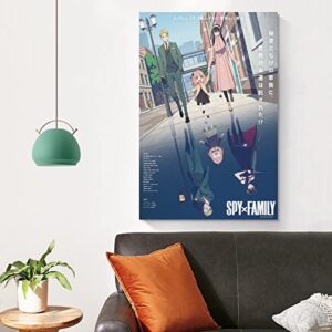 LIUBO Spy X Family Anime Poster Poster Canvas Wall Art Room Aesthetic Posters 12x18inch(30x45cm)