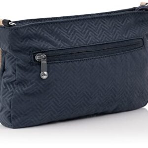 Kipling Womens Women's Myrte Crossbody Handbag, Metallic Purse, Nylon Clutch and Waist Convertible Bag, Endless Bl Emb, 9.5 L x 5.75 H 1.75 D US