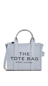 marc jacobs women’s the mini tote, wolf grey, blue, graphic, one size
