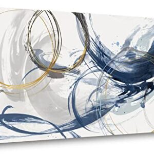 Sxurmtiie Canvas Wall Art Abstract Art Paintings Blue Fantasy Colorful Graffiti on White Background Modern Artwork wall Decor for Living Room Bedroom Kitchen20 x40