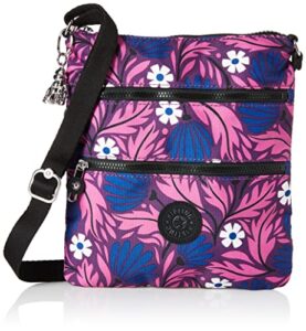 kipling womens womenÂ’s keiko mini bag, lightweight adjustable purse, durable nylon shoulder sling crossbody bag, artistic floral, 8.25 l x 9 h 0.75 d us