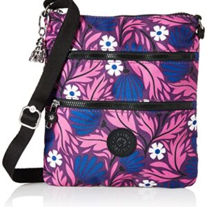 Kipling Womens WomenÂ’s Keiko Mini Bag, Lightweight Adjustable Purse, Durable Nylon Shoulder Sling Crossbody Bag, Artistic Floral, 8.25 L x 9 H 0.75 D US