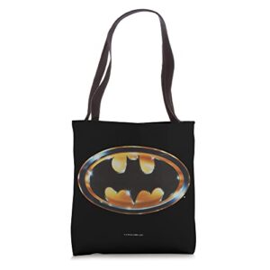 batman (1989) batman shiny logo tote bag