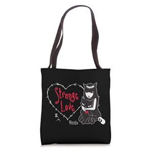 emily the strange strange love tote bag
