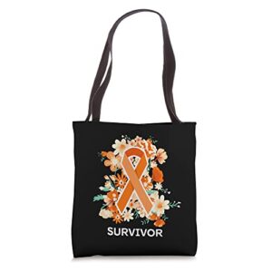 leukemia awareness products: blood cancer: leukemia survivor tote bag
