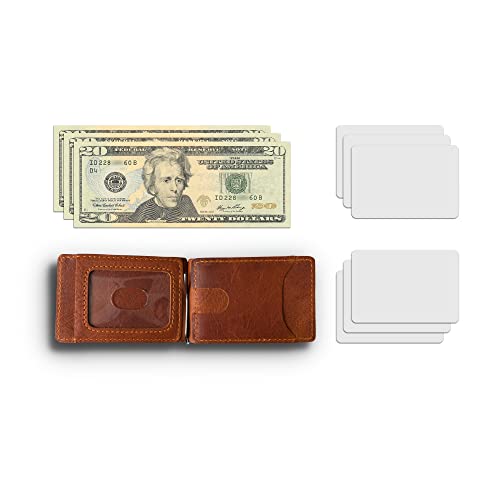 PEGAI Leather Moneyclip Wallet - MAX (Rust)