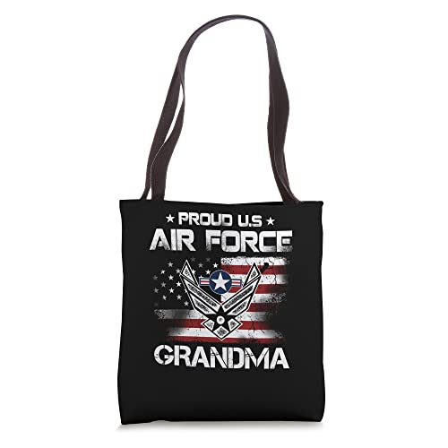 US Air Force Proud Grandma Air Force Veteran For 4th Of July Tote Bag