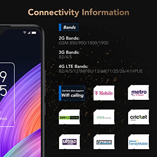 TCL 30XL |2022| Unlocked Cell Phone, 6.82 inch Vast Display, 5000mAh Battery, Android 12 Smartphone, 50MP Rear+13MP Front Camera, 6GB RAM + 64GB ROM, US Version, Dual Speaker, Night Mist (No 5G)