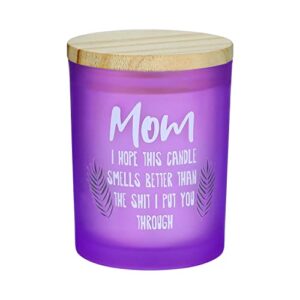 gifts for mom, hotioga mom gifts from daughter and son funny scented candles mother presents for christmas mothers day birthday thanksgiving