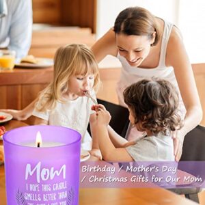 Gifts for Mom, HOTIOGA Mom Gifts from Daughter and Son Funny Scented Candles Mother Presents for Christmas Mothers Day Birthday Thanksgiving