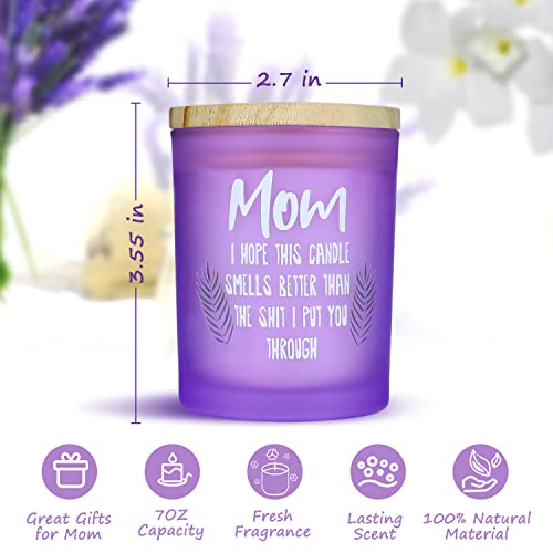 Gifts for Mom, HOTIOGA Mom Gifts from Daughter and Son Funny Scented Candles Mother Presents for Christmas Mothers Day Birthday Thanksgiving