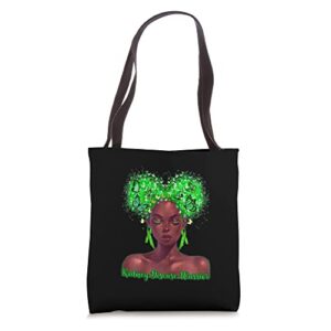 kidney disease warrior melanin awareness tote bag
