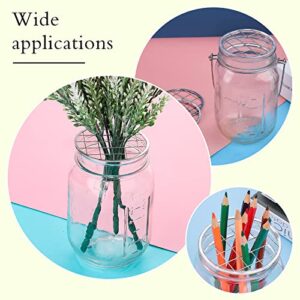 ASTER 8 Pieces Mason Jar Flower Insert Lid for Wide Mouth Canning Jars Flower Lid Insert with Square Grids for Fixing Plants Flower Arrangement, Vase Decoration Accessories