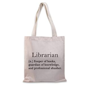 bdpwss librarian tote bag for women school librarian gift librarian appreciation gift librarian definition gift (keeper of books tg)