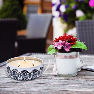 Citronella Candles Outdoor Large, 4 Pack 12 oz Soy Wax Jar Candles, Citronella Candles for Summer Patio Garden Yard Balcony
