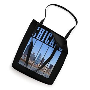 Chicago Skyline Illinois Vintage Pride Chicago Tote Bag