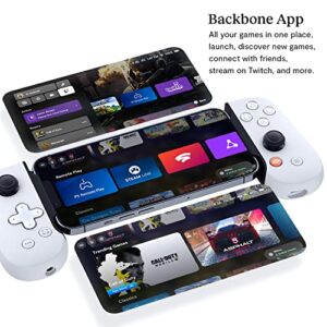 BACKBONE One Mobile Gaming Controller for iPhone [PlayStation Edition] - Enhance Your Gaming Experience on iPhone - Play PlayStation, Steam, Fortnite, Apex, Call of Duty, Genshin Impact & More