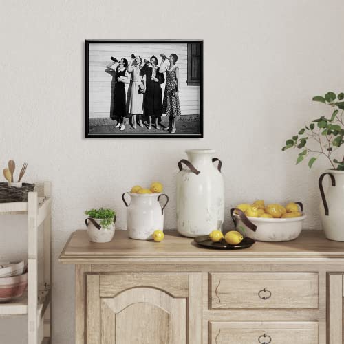 Vintage Feminist Picture Wall Decor - Retro Funny Wall Art for College Dorm Apartment - Speakeasy Phohibition Poster Print - Gifts for Women Wife Her - Photo for Tavern Bar She Shed Man Cave Home Bar