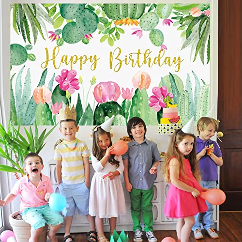 Cactus Party Backdrop Cactus Birthday Backdrop Cactus Party Decorations Cactus Decoration for Tropical Party Decorations Cactus Party Cactus Birthday Party Backdrop Supplies