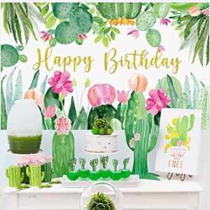 Cactus Party Backdrop Cactus Birthday Backdrop Cactus Party Decorations Cactus Decoration for Tropical Party Decorations Cactus Party Cactus Birthday Party Backdrop Supplies