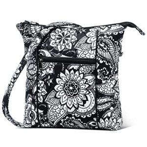 crossbody bags for women cross body purse handbags over shoulder medium size black white