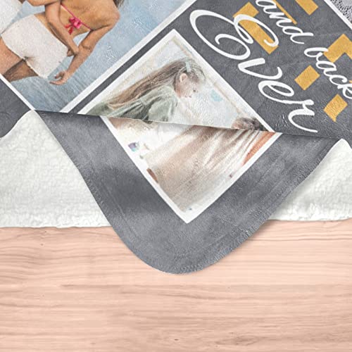 JOYXBUY Personalized Sister Gift Photo Collage Throw Blanket, Custom Blanket for Birthday or Christmas for Sister from Sister, Personalized Blanekt for Women