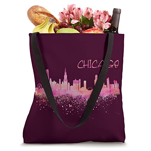 Chicago Skyline Tote Bag