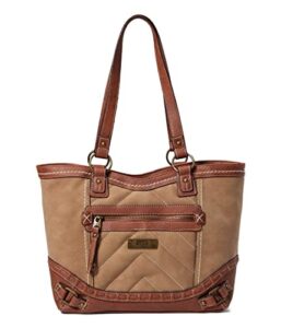 b.o.c. bethany point tote saddle/chocolate one size