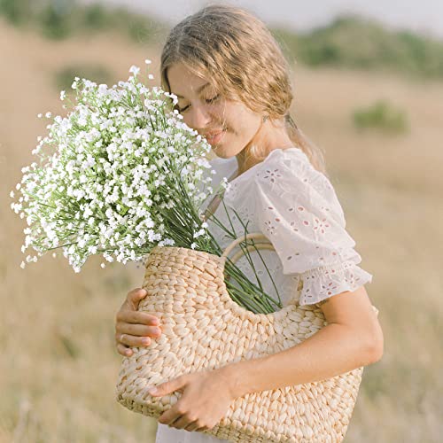 LYLYFAN 18 Pcs Babys Breath Artificial Flowers, Gypsophila Real Touch Flowers for Wedding Party Home Garden Decoration