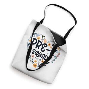 Cute Pre-K Squad School Admin Appreciation Back to School Tote Bag