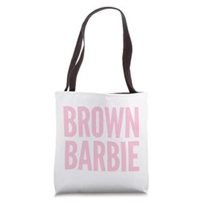 brown barbie tote bag