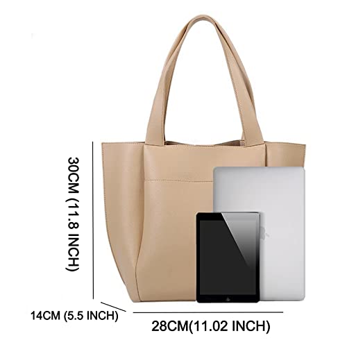 VODIU Womens PU Leather Tote Bag for Women Handbags Top Handle Bags Purses Large Capacity Shoulder Bag