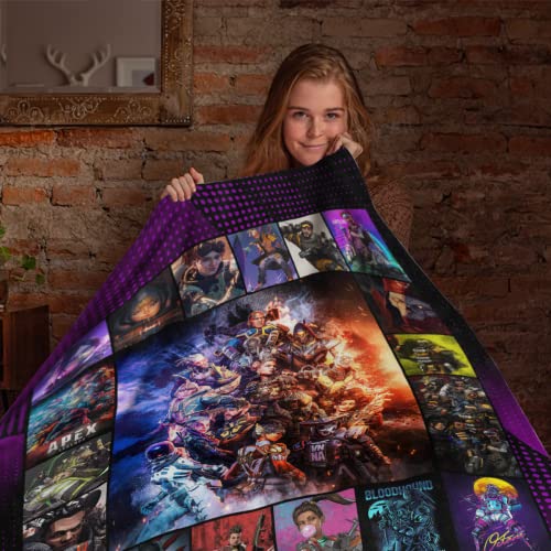 Throw Fleece Sherpa Blanket Apex Quilt Legends Warm Soft Flannel Bedding Winter Cover for Sofa and Bed